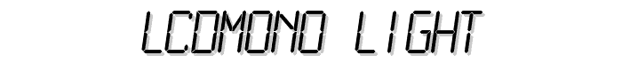 LCDMono Light font